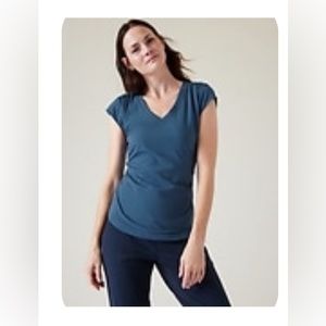 Athleta Outbound V neck shirt